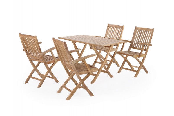 Sofia 120 Mia Teak Havemøbelsæt