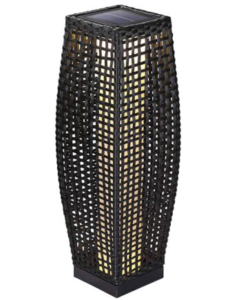 Solar Rattan Garden Light 80cm Patio Med Bevægelsessensor