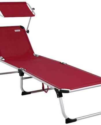 Solseng Malta Rubinrød Aluminium Med Solsejl