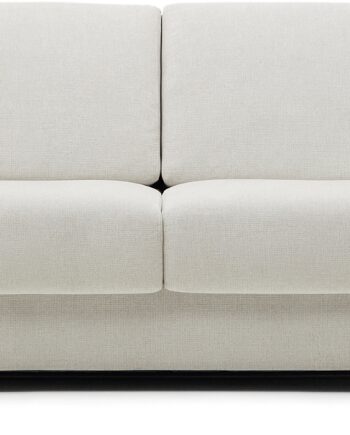 Sovesofa Kave Home Nuala  -personers Grå Chenille Pletafvisende Med Viskoelastisk Madras 140x190 Cm Italiensk åbningsmekanisme