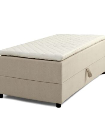 Space Dreams Sengebund     Opbevaring     Topmadras Beige Velour Og Sort Træ  200x90
