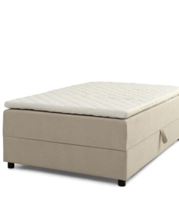 Space Dreams Sengebund     Opbevaring     Topmadras Beige Velour Og Sort Træ  200x120