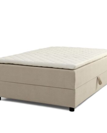 Space Dreams Sengebund     Opbevaring     Topmadras Beige Velour Og Sort Træ  200x140