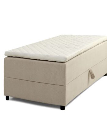 Space Dreams Sengebund     Opbevaring     Topmadras Beige Velour Og Sort Træ  200x80