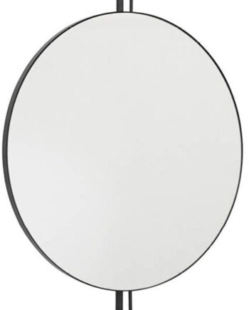 Spejl Kristina Dam Rotating Mirror Roterende Sort Stål 91ã 60 Cm