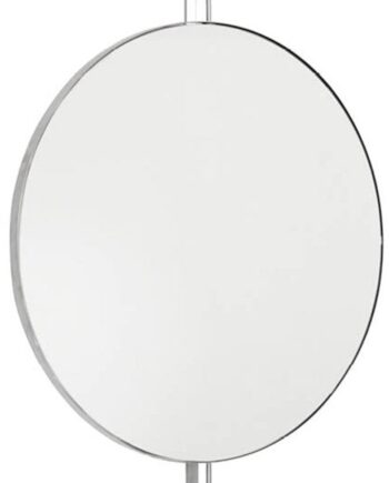 Spejl Kristina Dam Rotating Mirror Roterende Vægspejl   Rustfrit Stål H91   D13   Cm