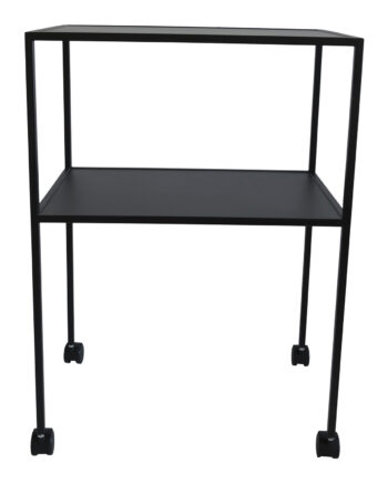 Spinder Design Rektangulær Trolly Rullebord     Hylde Sort Stål