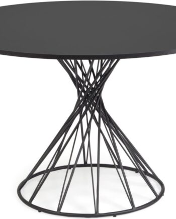 Spisebord Kave Home Niut Rundt ø120 Cm Sort