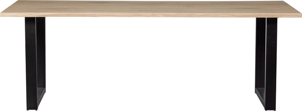 Spisebord Woood Tablo Plankebord Massivt Ubehandlet Egetræ Natur 200x90 Cm