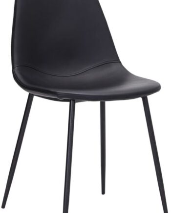 Spisebordsstol House Doctor Forms Sort Polstret Sæde H83 5ã B43ã L53 Cm