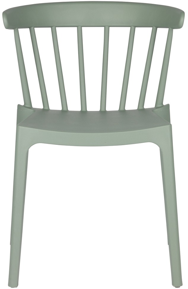Spisebordsstol Woood Bliss Jadegrøn   Stabelbar Polypropylen Til Inde Og Ude H75ã B52ã D53 Cm