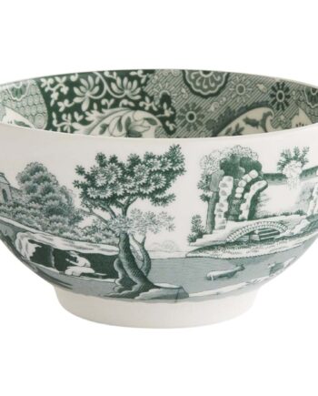 Spode Heritage Green Italian Skål 11 Cm  Grøn Hvid
