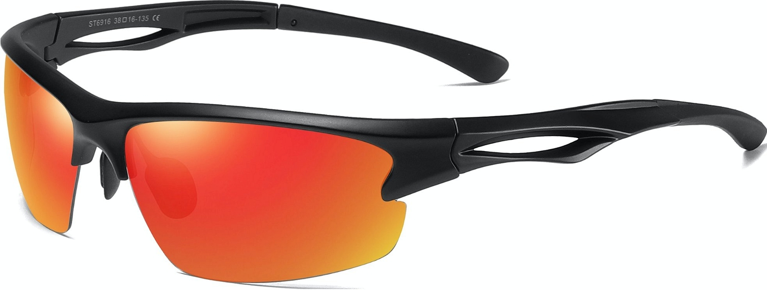 Sports Solbriller Til Mænd Kaleu Drift   Tr90 Letvægtsramme  Orange Linser ø6   Cm  Brobredde     Cm