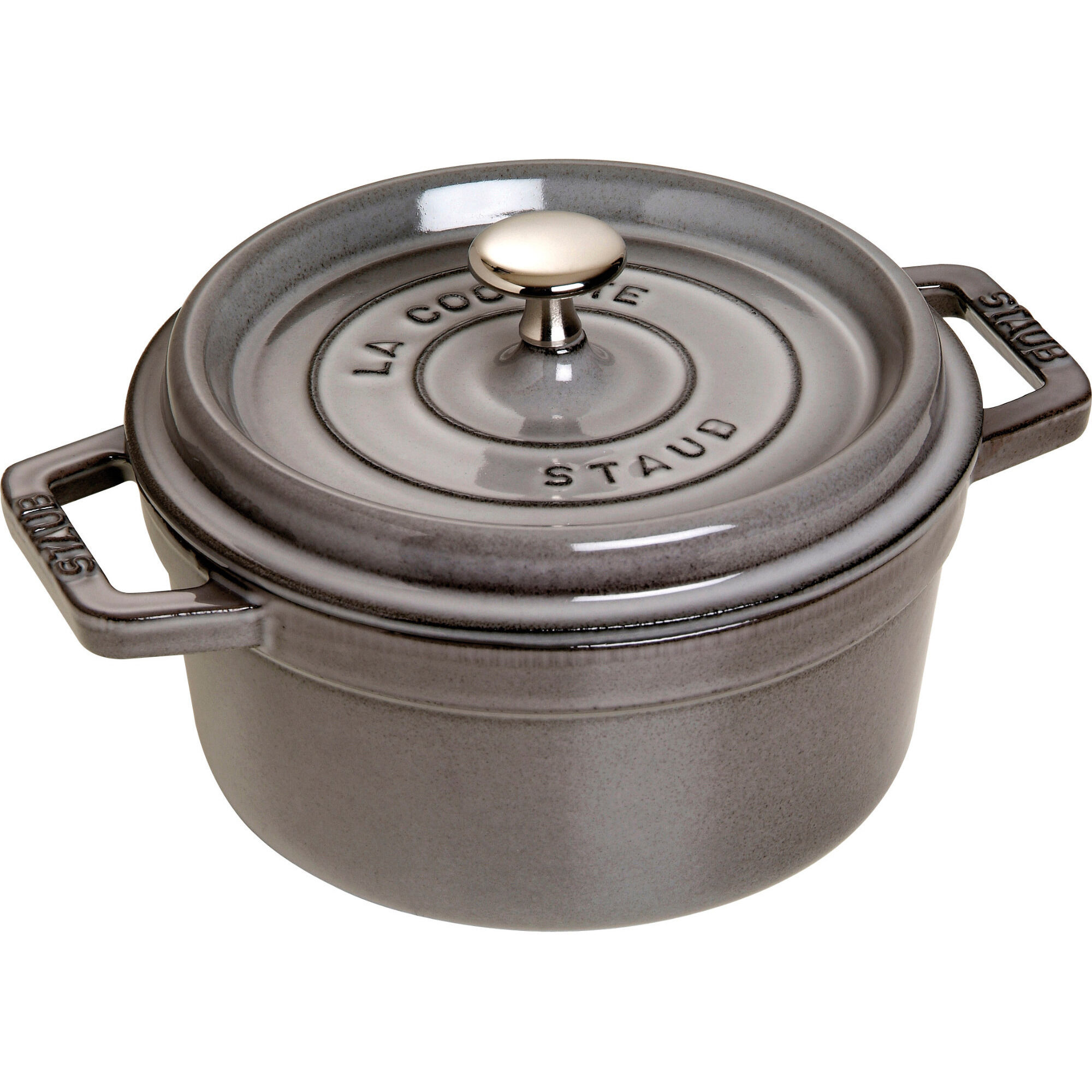Staub La Cocotte Rund Cocotte 20cm Liter Grå