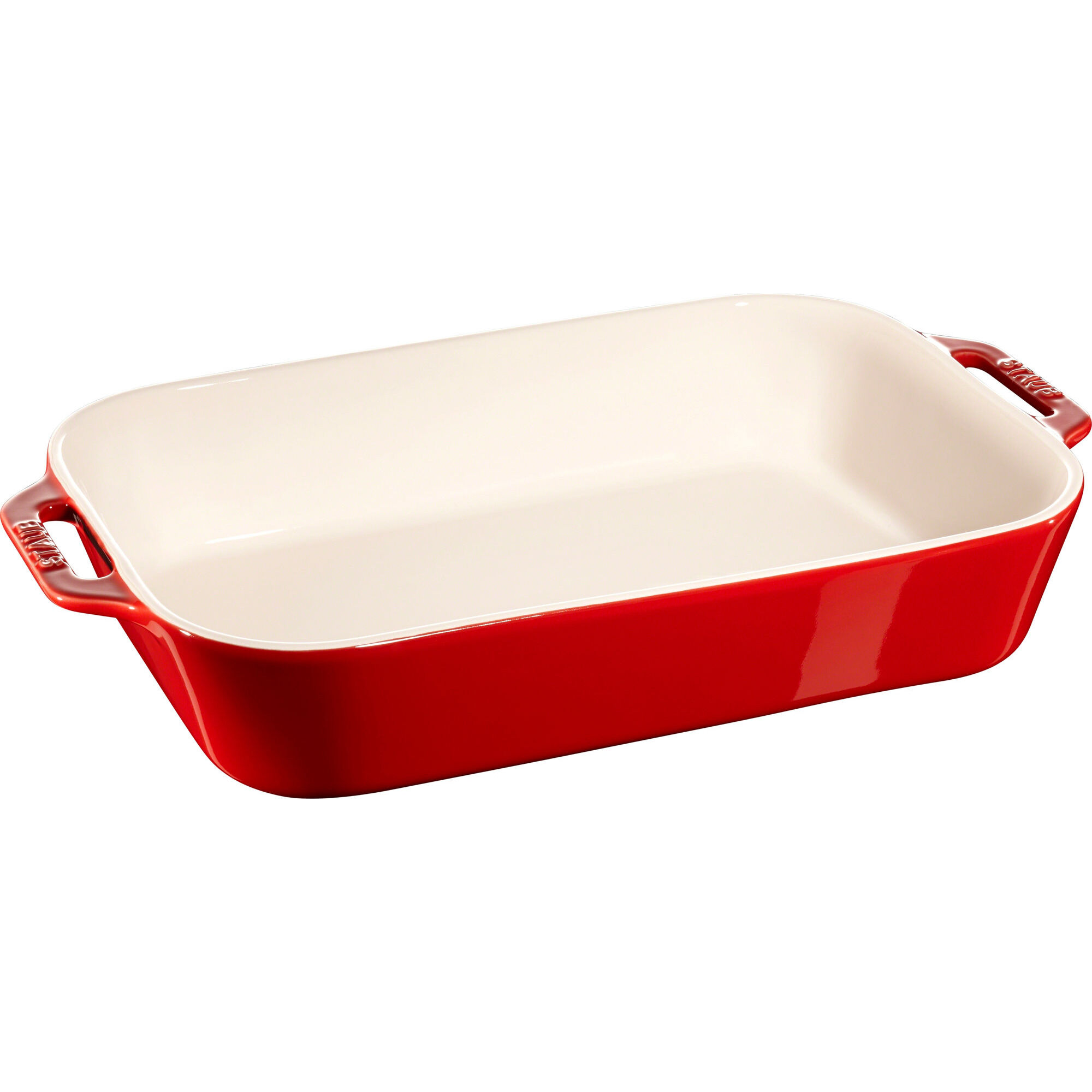 Staub Rektangulær Ovnfast Fad 34 24 Cm Rød