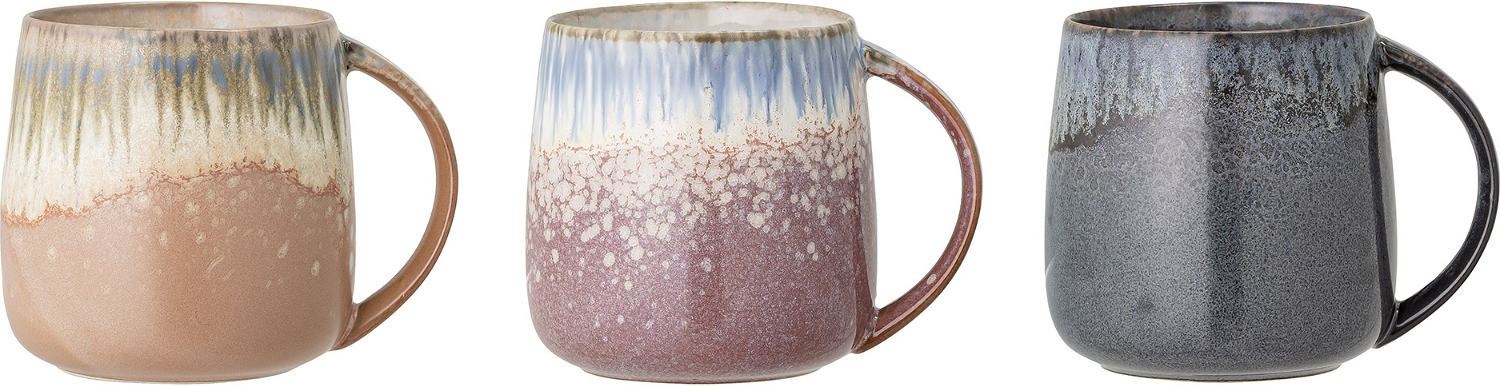 Stentøjskrus Creative Collection Cloe Unikt Håndlavet Kaffekrus Tekop ø9 H10 Cm Multifarvet