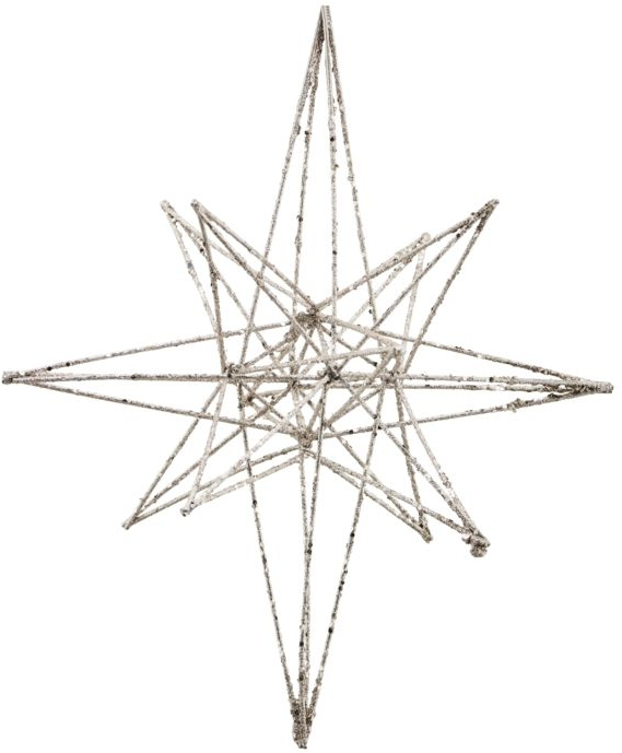 Stjerne Julepynt House Doctor Star Metal Champagne H35 L21 Cm Geometrisk Design