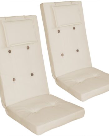 Stuhlauflage 2er-set Vanamo Creme 118x45x7cm