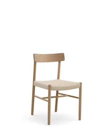 Sydney Spisebordsstol Natur Rattan Flet Og Natur Eg