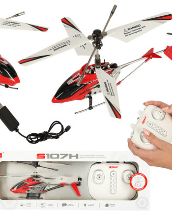 Syma S107h   4ghz Rtf Rc Helikopter Rød