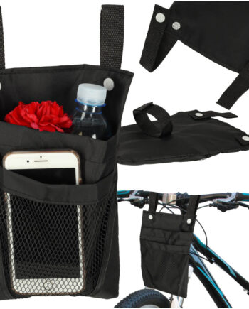 Taske Til Cykel  Scooter  Styr  Telefon  Cykeltaske  Sort
