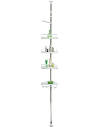Teleskop Brusehylde Rustfrit Stål 92-306cm