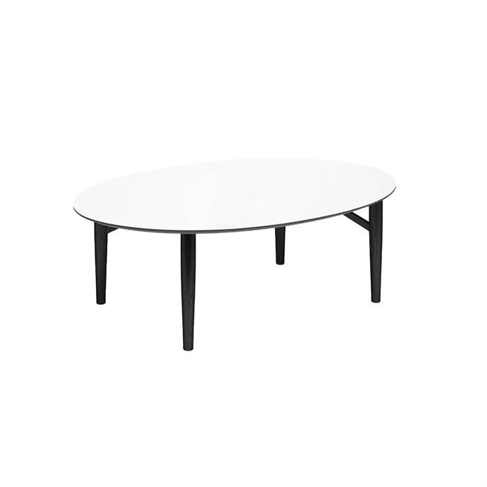 Thomsen Furniture Katrine Sofabord Ellipse 90x128 Cm   Shadow Ker  : Erling Christensen Møbler