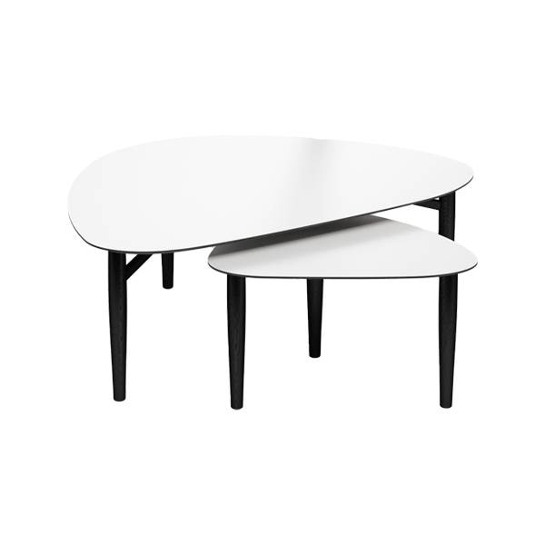Thomsen Furniture Katrine Sofabord Trekant 42x67 Cm Granitgrå Stenlook