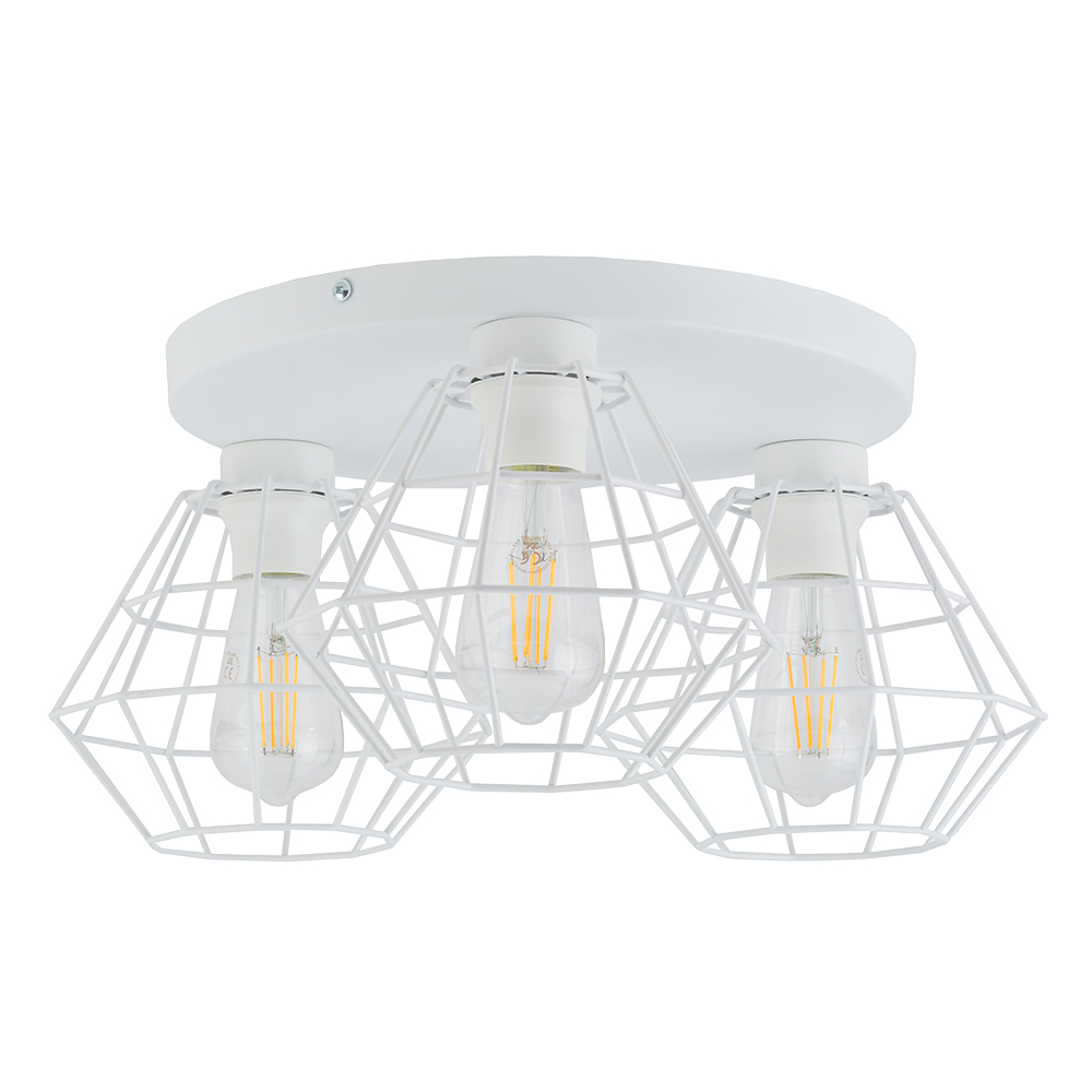 Tk Diamant Loftlampe Skærme Hvid Stål