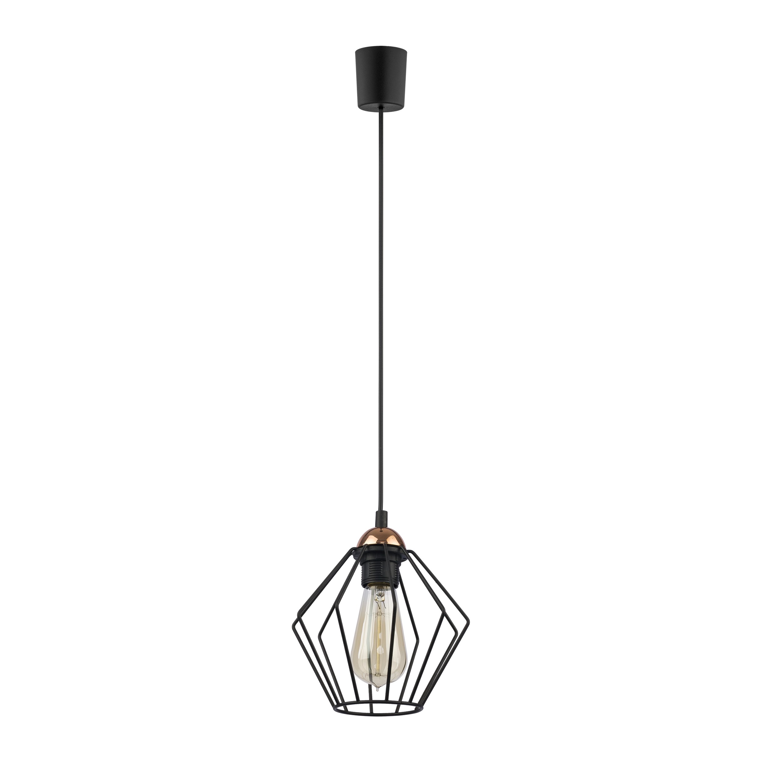 Tk Galaxy Loftlampe Kobber Og Sort Metal