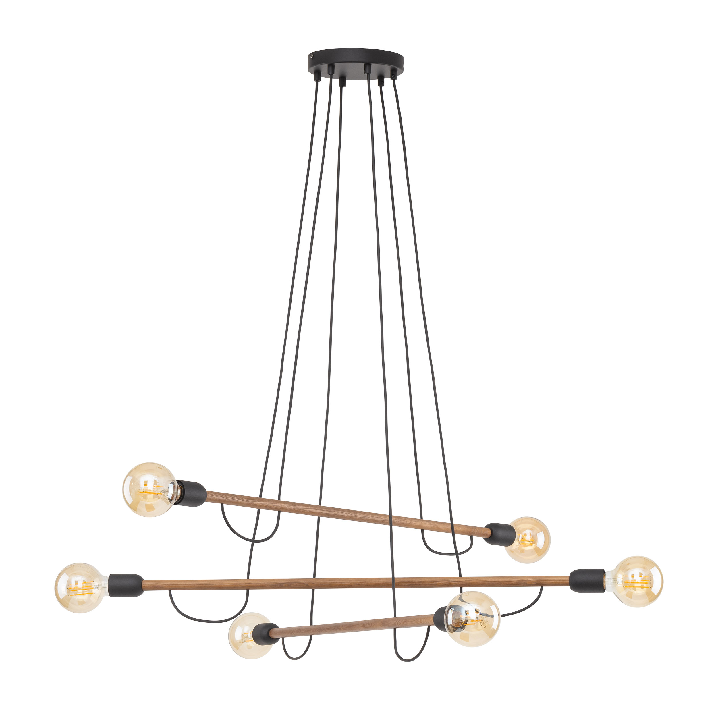 Tk Helix Loftlampe Valnøddefarvet Træ