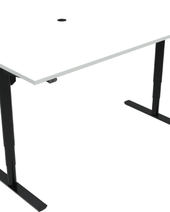 To-bens Hæve- Sænkebord Zennord Comfortzone Højdejusterbar 65-125 Cm 160x80 Cm Hvid Sort