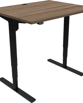 To-bens Hæve- Sænkebord Zennord Comfortzone 501-49   Valnød Sort  80ã 100 Cm    65 125 Cm
