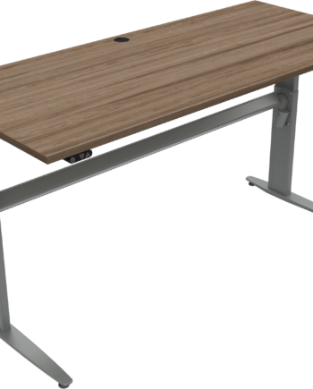 To-bens Hæve- Sænkebord Zennord Movemate Valnødoverflade Sølvben H68-120    B180    D80 Cm