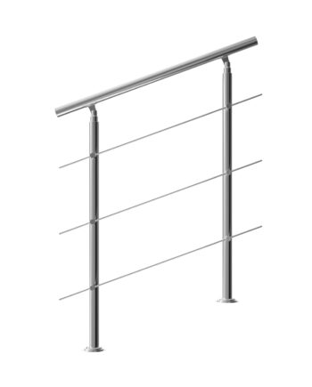 Trappegelænder Rustfrit Stål 100cm   Stivere