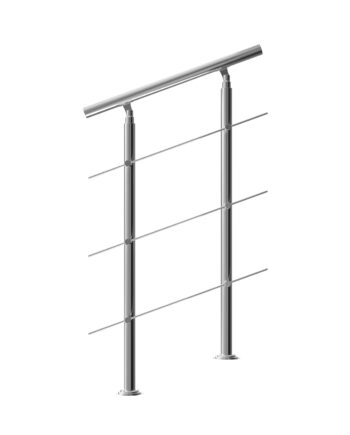 Trappegelænder Rustfrit Stål 80cm   Stivere