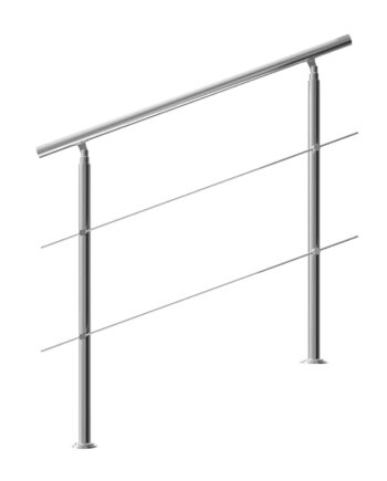 Trappegelænder Rustfrit Stål 120cm   Stivere