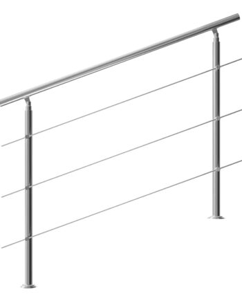 Trappegelænder Rustfrit Stål 150cm   Stivere