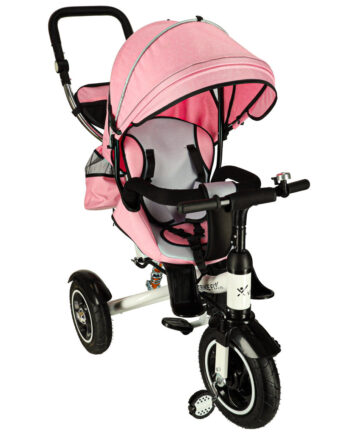 Trike Fix V3 Trehjulet Cykel 3w1 Klapvognscykel 360 Drejelig Frihjul Pink