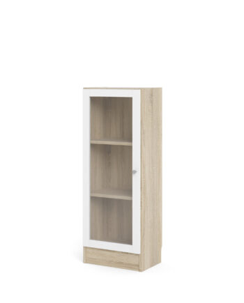 Tvilum Basic Reol Egetræsstruktur Hvid       Låge Og   Hylder  :107 2cm X40 6cm   28 3cm
