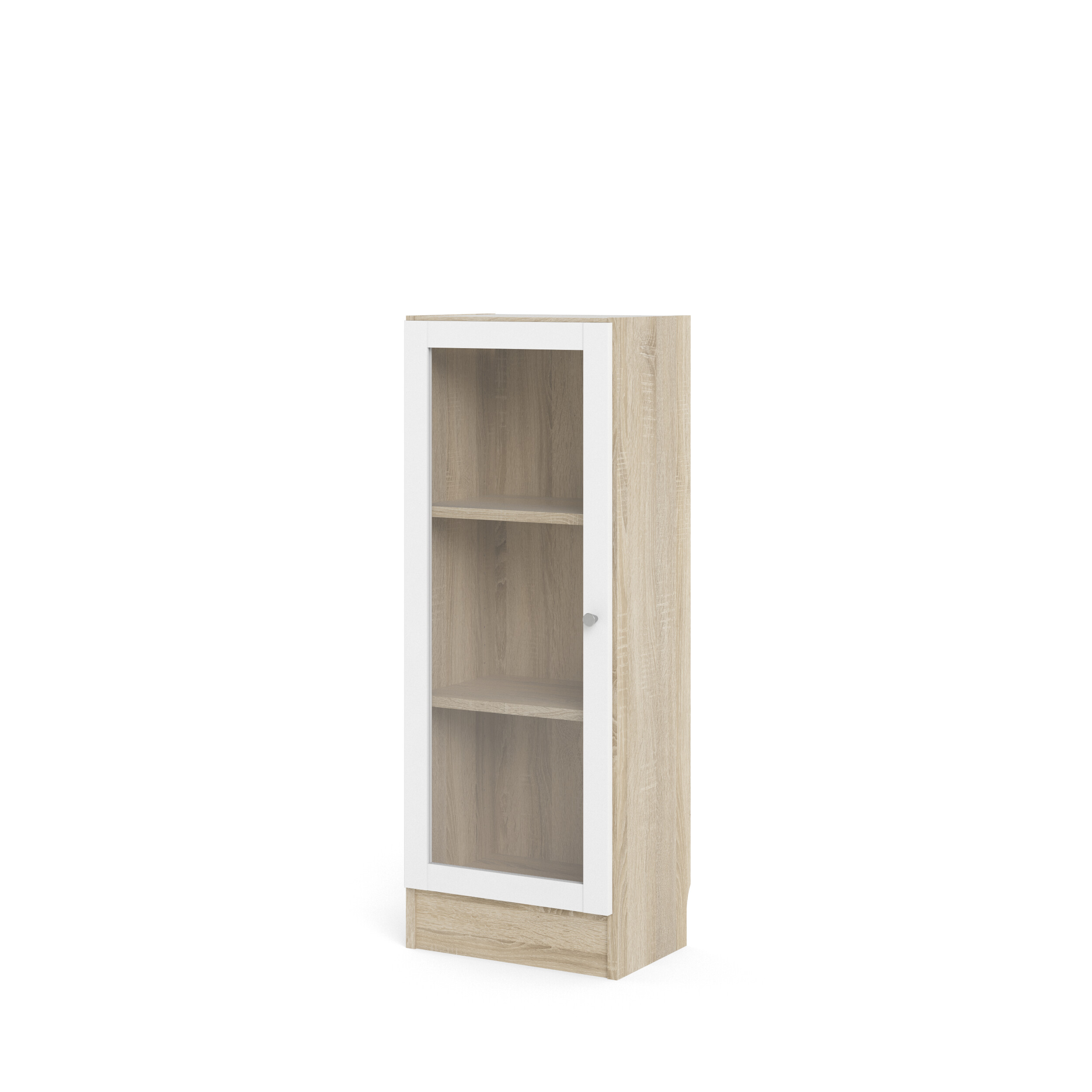 Tvilum Basic Reol Egetræsstruktur Hvid Låge Og Hylder :107 2cm X40 6cm 28 3cm