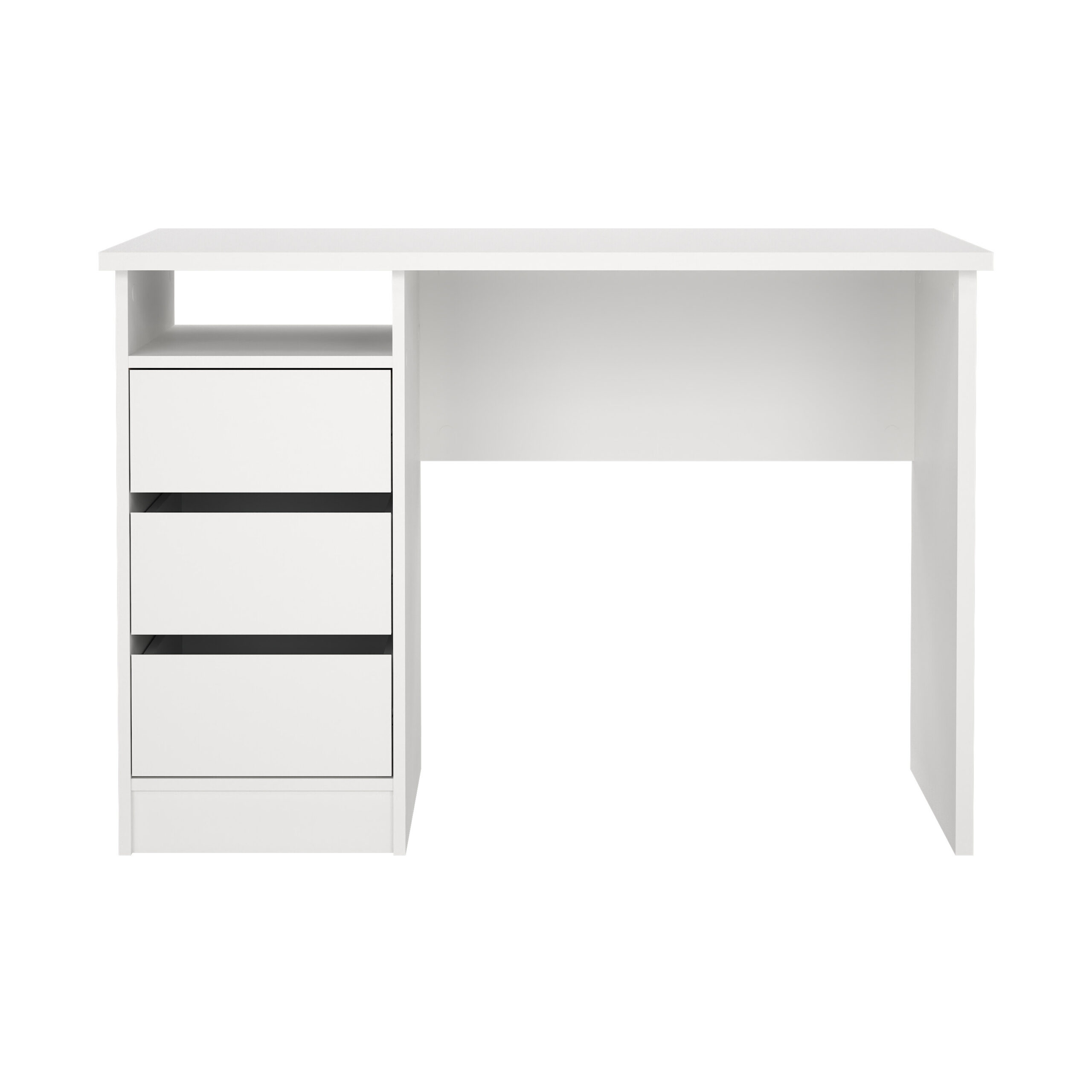 Tvilum Function Plus Skrivebord Rum Og Skuffer Hvid Træ 110x48