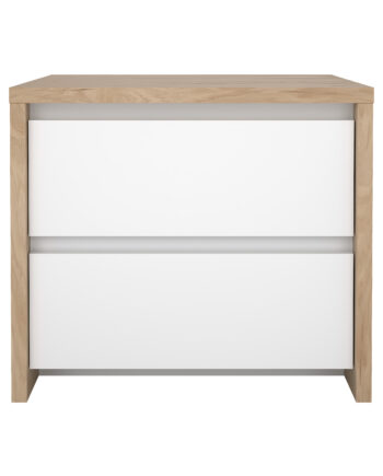 Tvilum Next Natbord       Skuffer - Jackson Hickory Og Hvid Højglans Træ  51 6x48