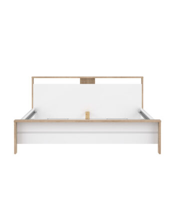Tvilum Next Sengeramme     Sengegavl Jackson Hickory Og Hvid Højglans Træ  180x200