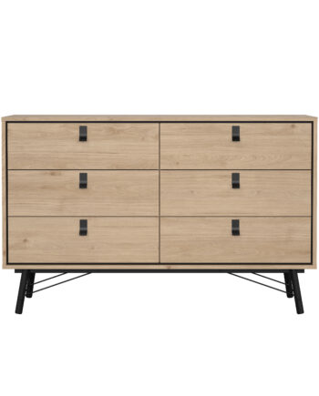 Tvilum Ry Dobbelt Kommode       Skuffer Jackson Hickory Træ
