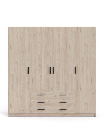Tvilum Sprint Garderobeskab   Låger     Skuffer Parceljackson Hickory Jackson Hickory