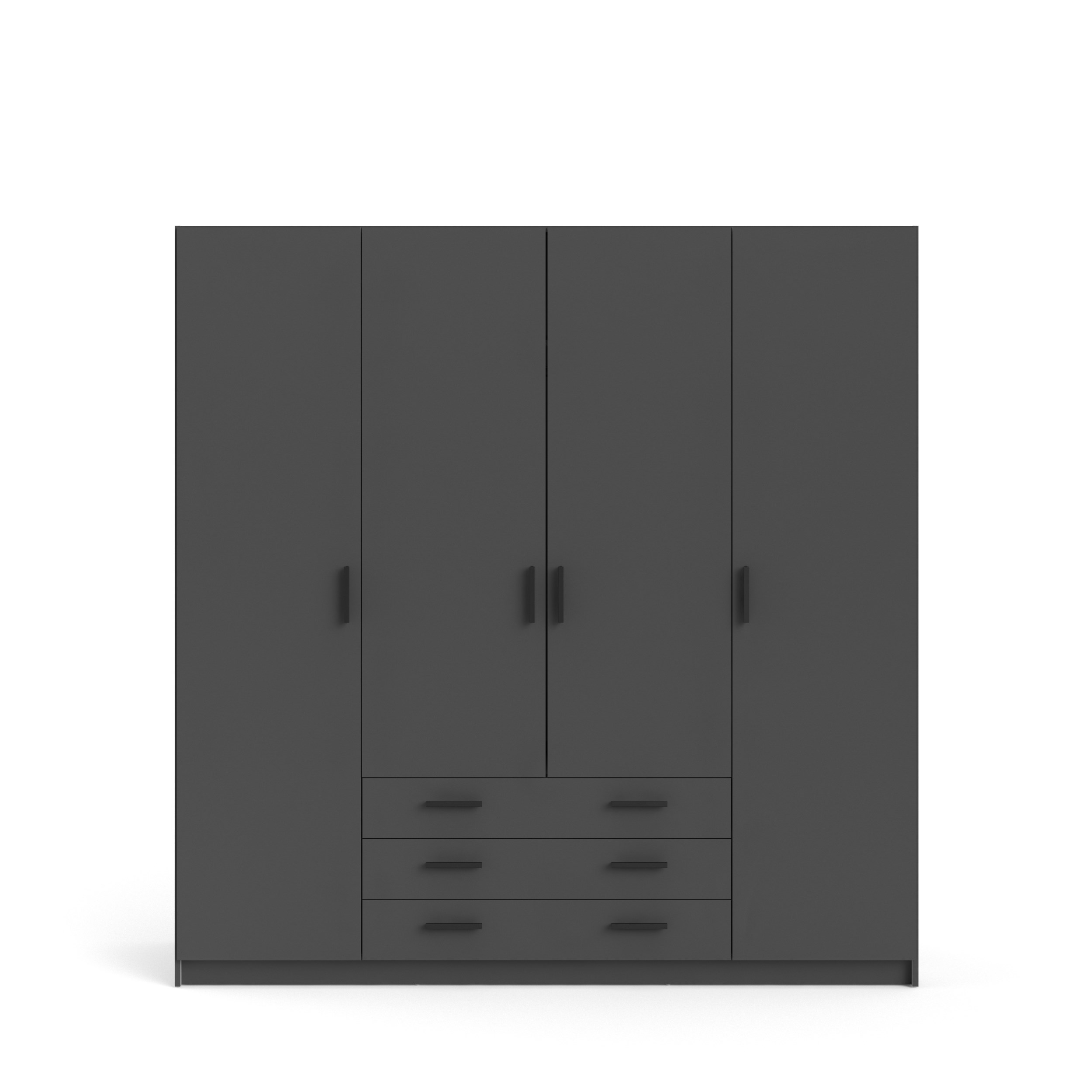 Tvilum Sprint Garderobeskab Låger Skuffer Parcelmatt Grey Matt Grey