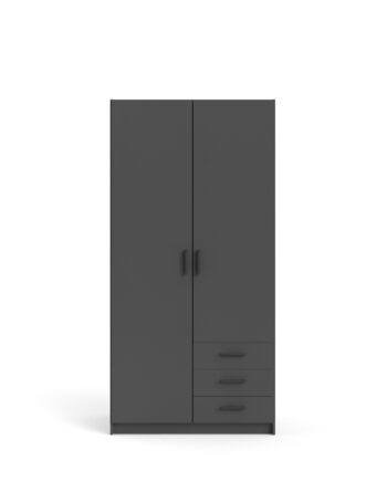 Tvilum Sprint Garderobeskab   Låger     Skuffer Parcelmatt Grey Matt Grey