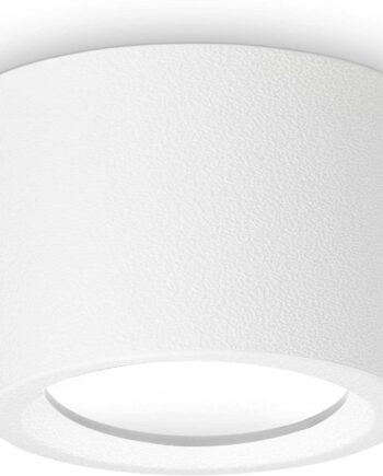 Udendørs Loftlampe Ideal Lux Livia Hvid Plast Ip55 Gx53 10w 1200lm 3000k ø16   H10   Cm