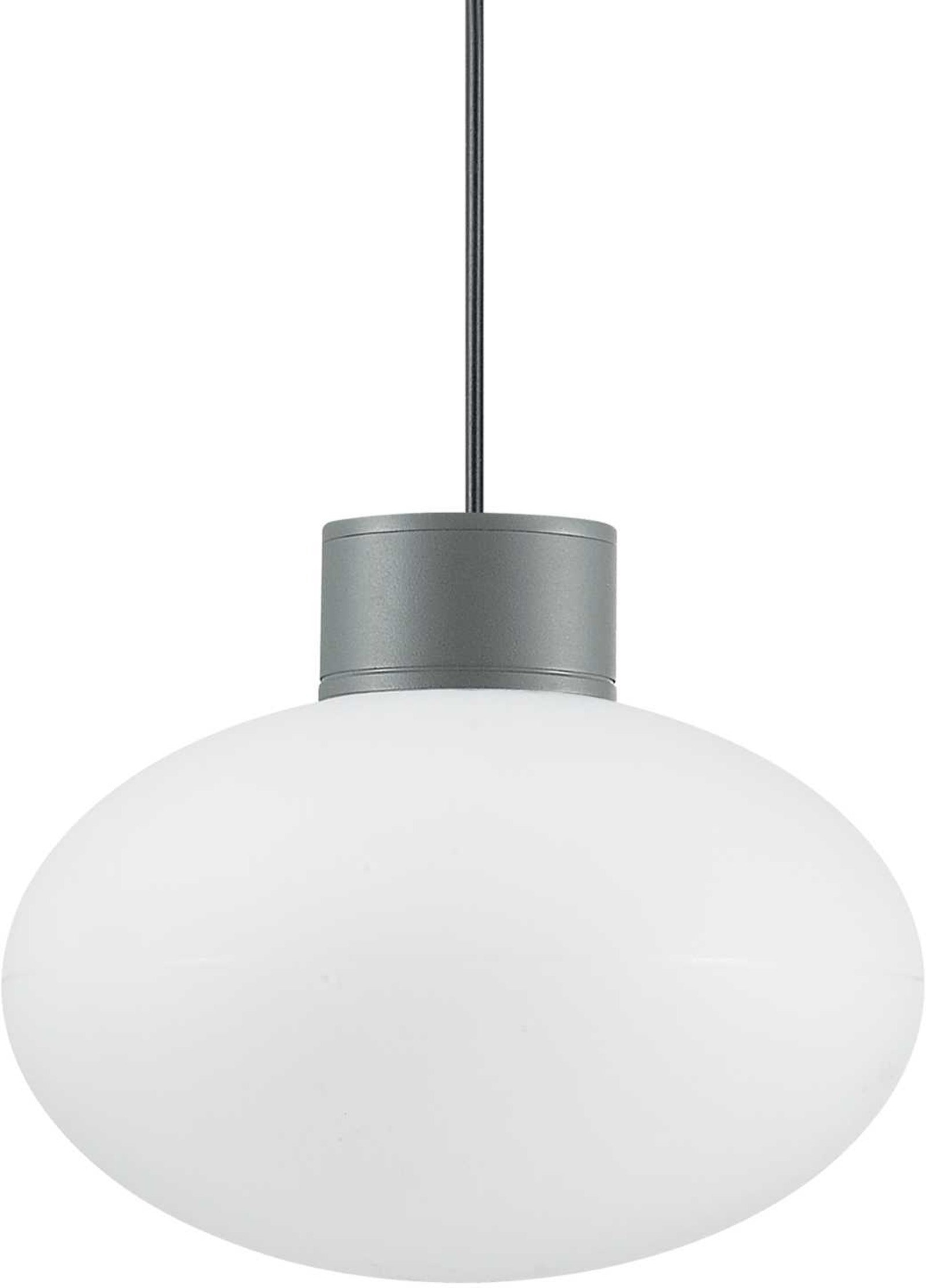 Udendørs Pendel Hængelampe Ideal Lux Clio ø90 H120-1005 Cm Ip44 Antracit